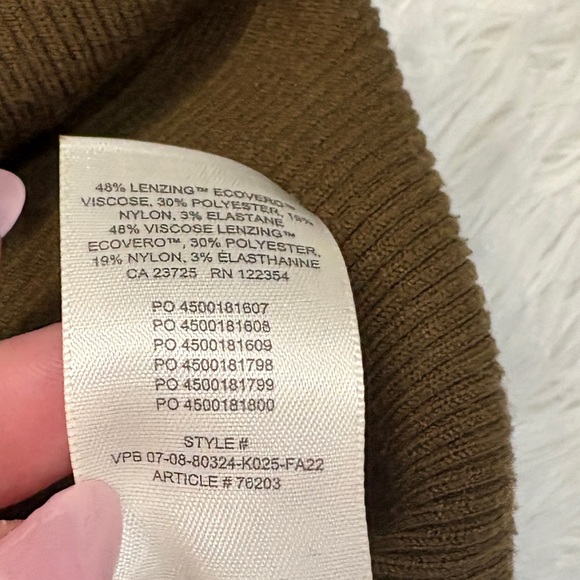 Aritzia Wilfred Free Cutout Knit Mini Dress Brown - Picture 4 of 4